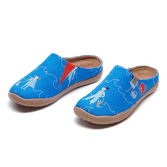 UIN Women's Comfort Shoes Casual slipper(Coastal Walk with Pups 2 ) - Picture 10 of 10